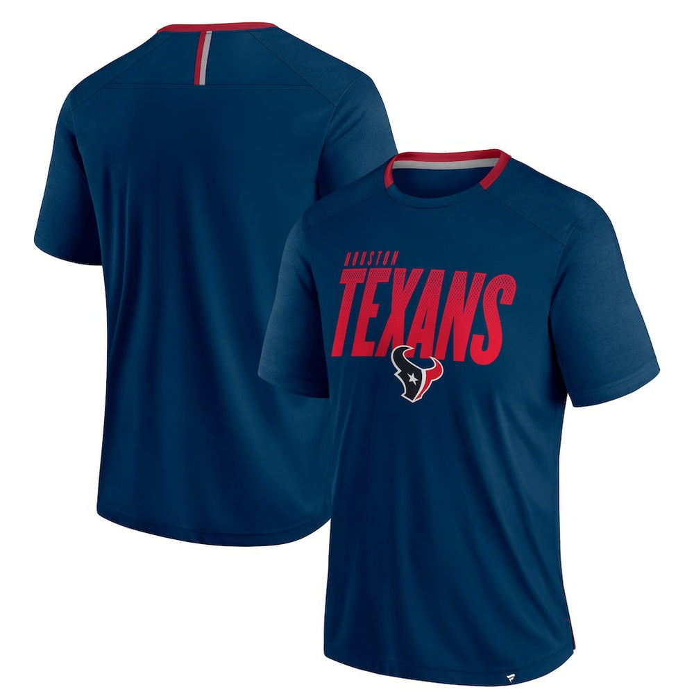Houston Texans Defender Fade Slant T-Shirt - Navy T-shirts