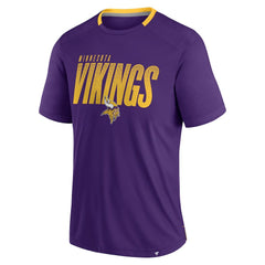 Minnesota Vikings Defender Fade Slant T-Shirt - Purple T-shirts
