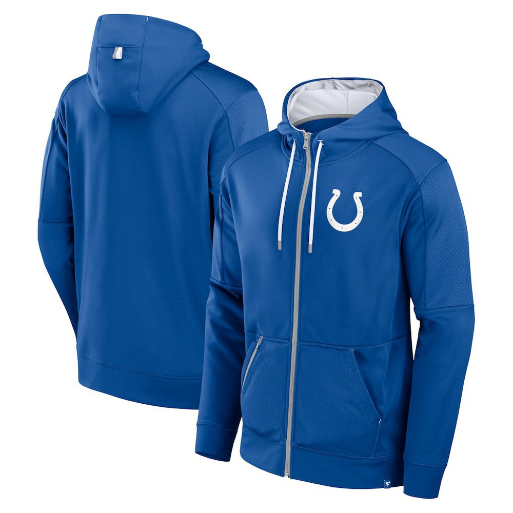 Indianapolis Colts Defender Full-Zip Hoodie - Royal Hoodies