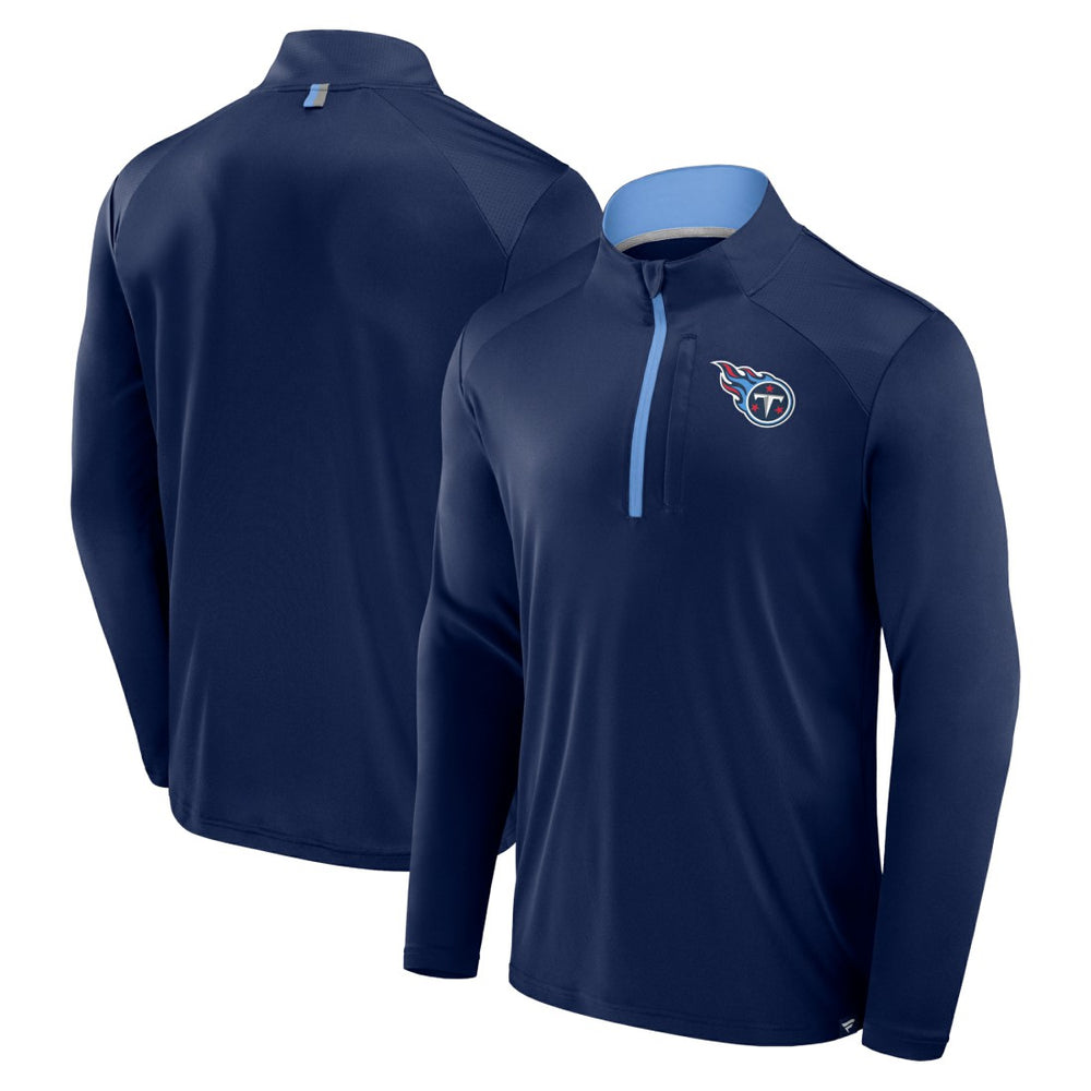Tennessee Titans Defender Long Sleeve Quarter-Zip Jacket - Navy Jackets