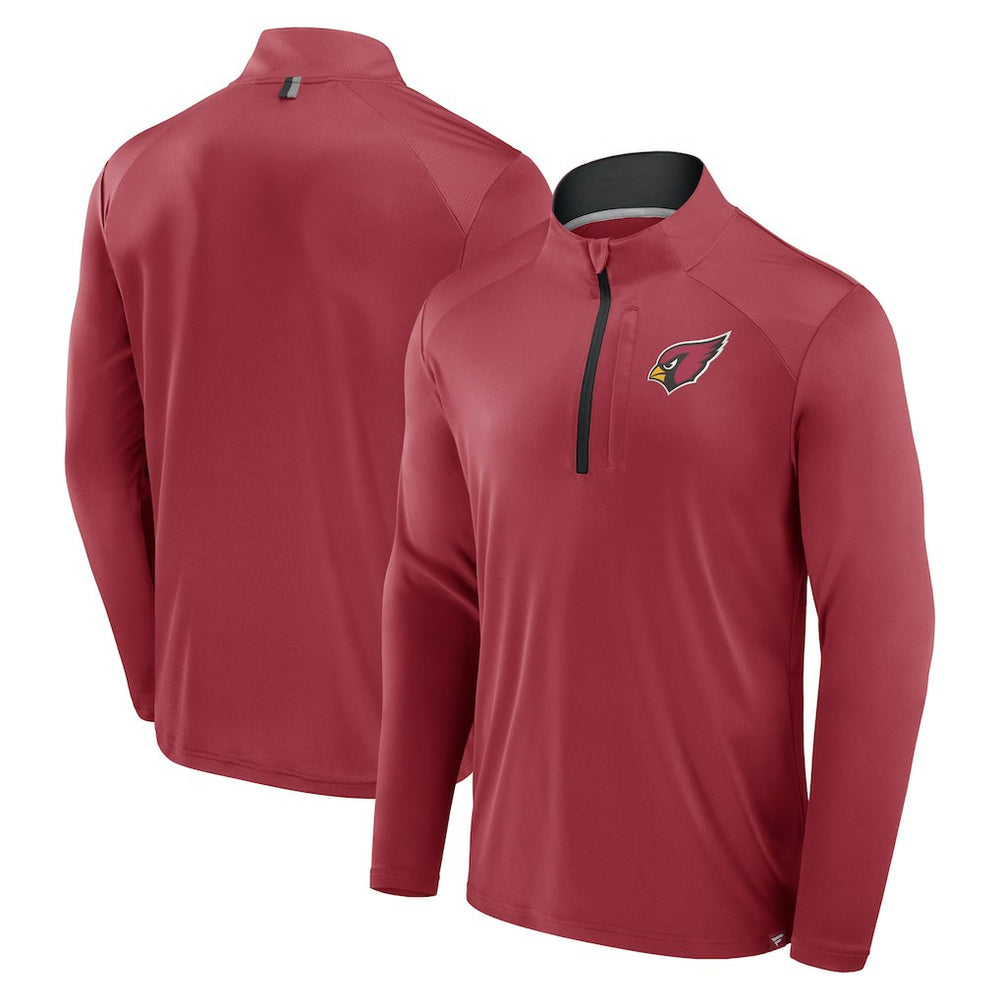 Arizona Cardinals Defender Long Sleeve Quarter-Zip Jacket - Cardinal Jackets