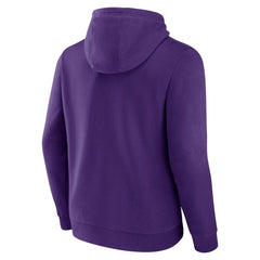 Minnesota Vikings Geometric Chrome Pullover Hoodie - Purple Hoodies