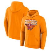 Tampa Bay Buccaneers Geometric Chrome Pullover Hoodie - Red Hoodies