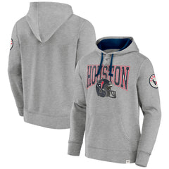 Houston Texans Label Maker Pullover Hoodie - Heather Gray Hoodies