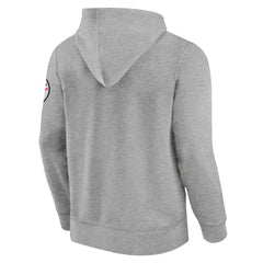 Houston Texans Label Maker Pullover Hoodie - Heather Gray Hoodies