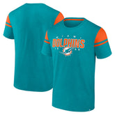 Miami Dolphins Old School Play Slub T-Shirt - Aqua T-shirts