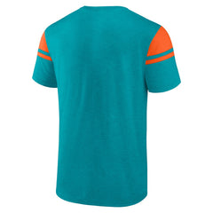 Miami Dolphins Old School Play Slub T-Shirt - Aqua T-shirts