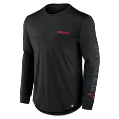 New England Patriots Blackout Long Sleeve T-Shirt - Black T-shirts