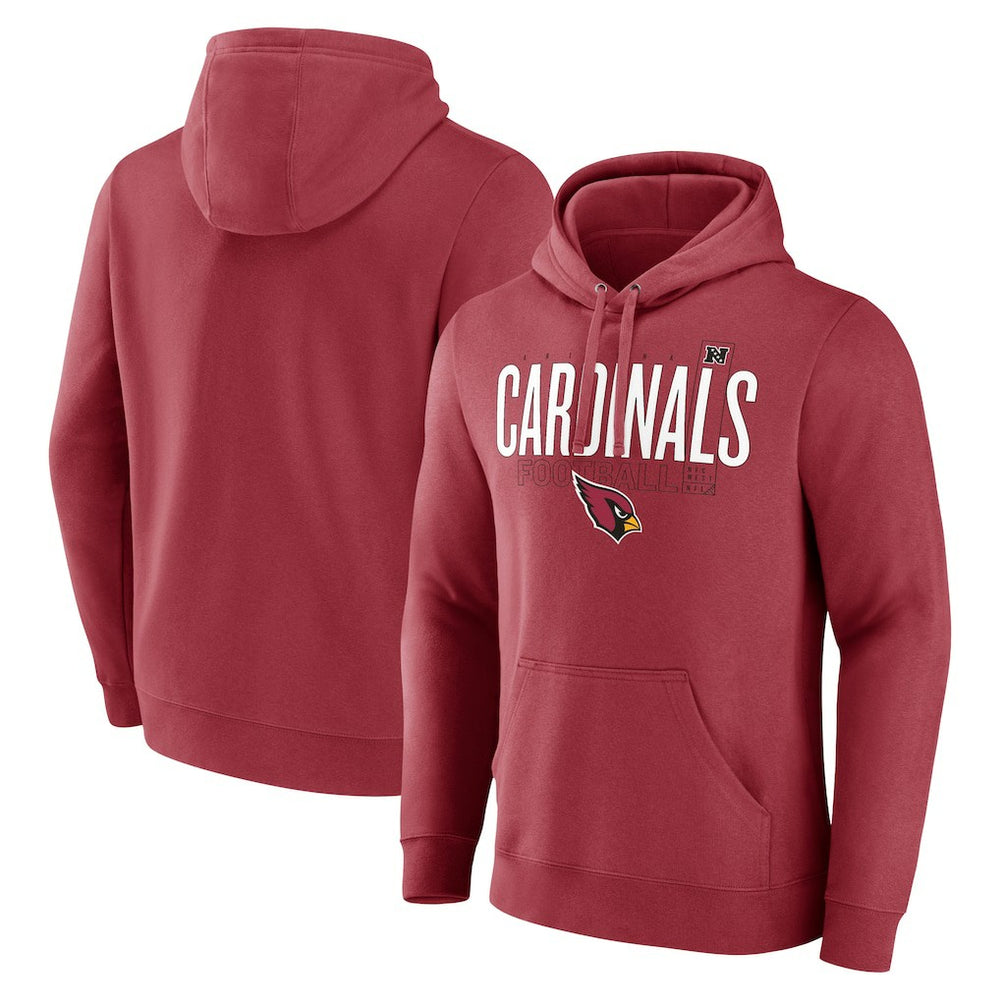 Arizona Cardinals Pylon Outline Pullover Hoodie - Cardinal Hoodies