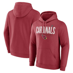 Arizona Cardinals Pylon Outline Pullover Hoodie - Cardinal Hoodies