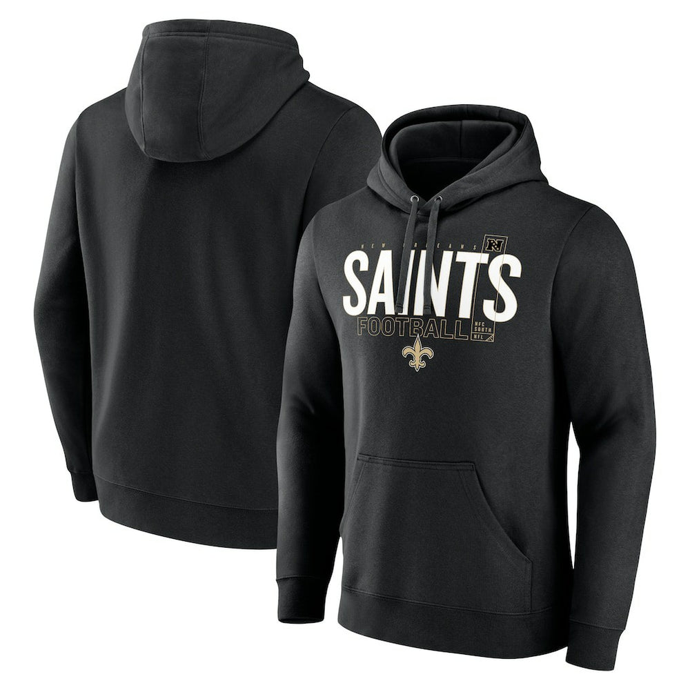 New Orleans Saints Pylon Outline Pullover Hoodie - Black Hoodies