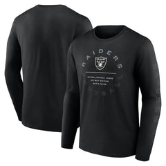 Las Vegas Raiders Stat Sheet Long Sleeve T-Shirt - Black T-shirts