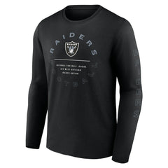 Las Vegas Raiders Stat Sheet Long Sleeve T-Shirt - Black T-shirts