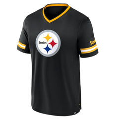 Pittsburgh Steelers Stripe Stacking T-Shirt - Black T-shirts