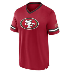 San Francisco 49ers Stripe Stacking T-Shirt - Scarlet T-shirts