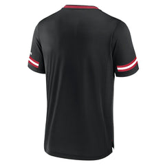 Atlanta Falcons Stripe Stacking T-Shirt - Black T-shirts