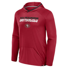San Francisco 49ers Transitional Defender Hoodie Long Sleeve T-Shirt - Scarlet Hoodies