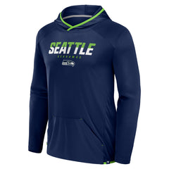 Seattle Seahawks Transitional Defender Hoodie Long Sleeve T-Shirt - College Navy Hoodies