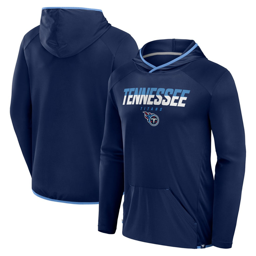 Tennessee Titans Transitional Defender Hoodie Long Sleeve T-Shirt - Navy Hoodies