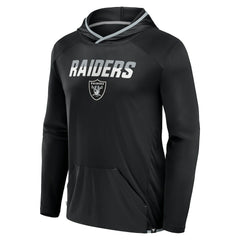 Las Vegas Raiders Transitional Defender Hoodie Long Sleeve T-Shirt - Black Hoodies