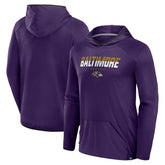 Baltimore Ravens Transitional Defender Hoodie Long Sleeve T-Shirt - Purple Hoodies