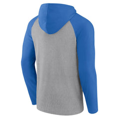 Los Angeles Chargers Under Center Long Sleeve Hoodie T-Shirt - Gray/Powder Blue Hoodies