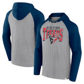Houston Texans Under Center Long Sleeve Hoodie T-Shirt - Gray/Navy Hoodies