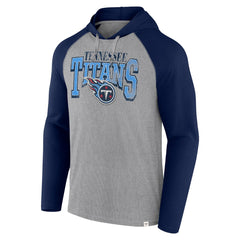 Tennessee Titans Under Center Long Sleeve Hoodie T-Shirt - Gray/Navy Hoodies