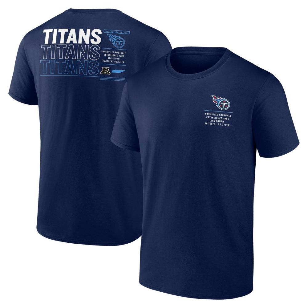 Tennessee Titans Repeat Stats T-Shirt - Navy T-shirts