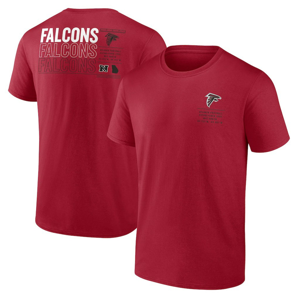 Atlanta Falcons Repeat Stats T-Shirt - Red T-shirts