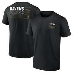 Baltimore Ravens Repeat Stats T-Shirt - Black T-shirts
