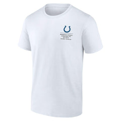 Indianapolis Colts Repeat Stats T-Shirt - White T-shirts
