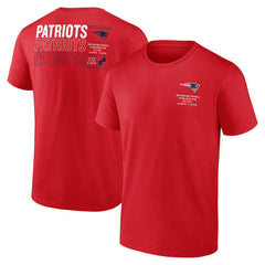 New England Patriots Repeat Stats T-Shirt - Red T-shirts