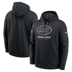 New York Jets 2024 NFL Crucial Catch Club Pullover Hoodie - Black Hoodies