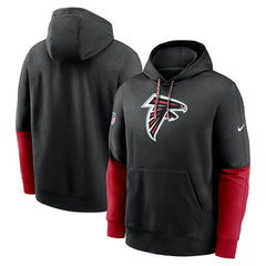 Atlanta Falcons 2024 Sideline Club Pullover Hoodie - Black Hoodies