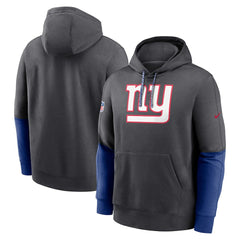 New York Giants 2024 Sideline Club Pullover Hoodie - Anthracite Hoodies