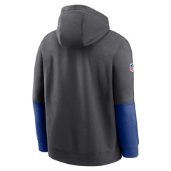 New York Giants 2024 Sideline Club Pullover Hoodie - Anthracite Hoodies
