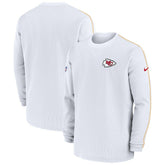 Kansas City Chiefs 2024 Sideline Coaches Long Sleeve Top - Red Tops