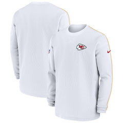Kansas City Chiefs 2024 Sideline Coaches Long Sleeve Top - Red Tops