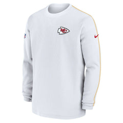 Kansas City Chiefs 2024 Sideline Coaches Long Sleeve Top - White Tops