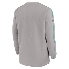 Miami Dolphins 2024 Sideline Coaches Long Sleeve Top - Gray Tops