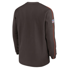 Cleveland Browns 2024 Sideline Coaches Long Sleeve Top - Brown Tops