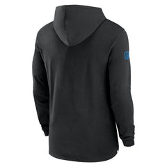 Detroit Lions 2024/25 Sideline Performance Long Sleeve Hoodie T-Shirt - Black Hoodies