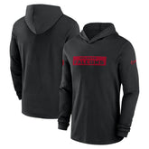Atlanta Falcons 2024/25 Sideline Performance Long Sleeve Hoodie T-Shirt - Black Hoodies