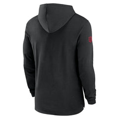 Atlanta Falcons 2024/25 Sideline Performance Long Sleeve Hoodie T-Shirt - Black Hoodies