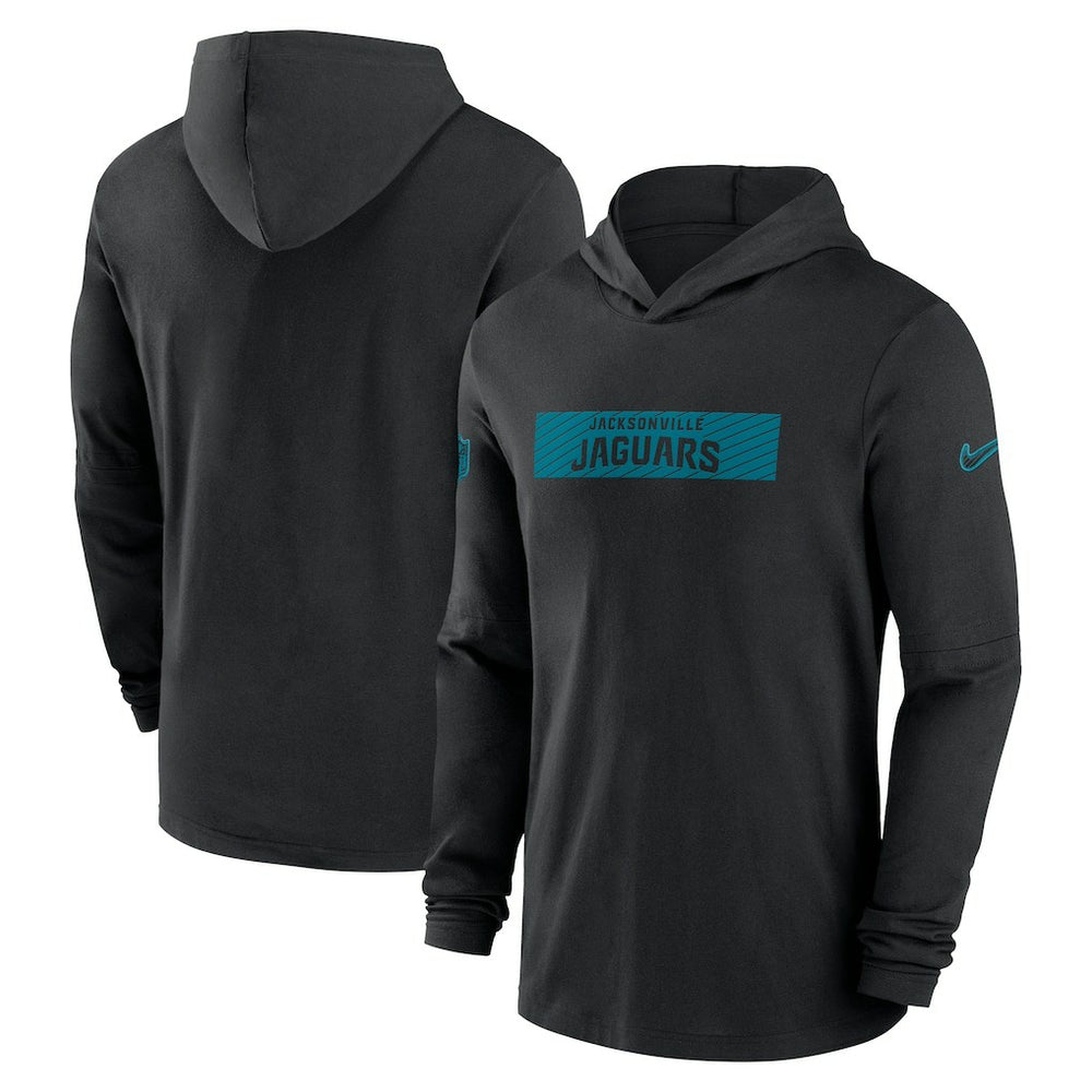 Jacksonville Jaguars 2024/25 Sideline Performance Long Sleeve Hoodie T-Shirt - Black Hoodies