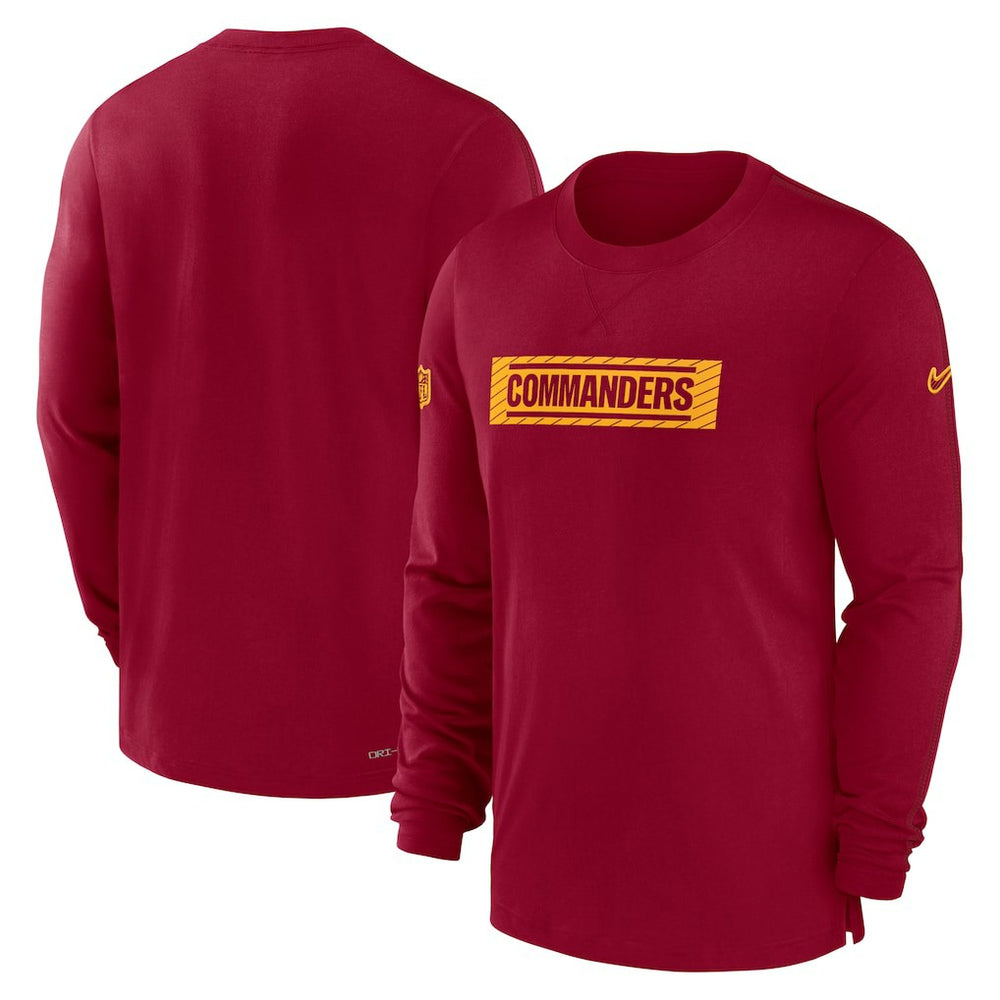 Washington Commanders Sideline Player Performance Long Sleeve T-Shirt - Burgundy T-shirts