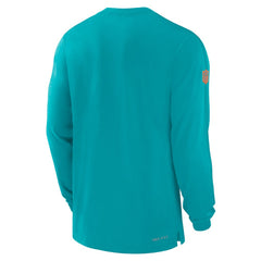 Miami Dolphins Sideline Player Performance Long Sleeve T-Shirt - Aqua T-shirts