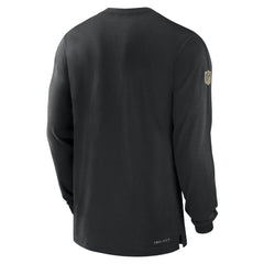 New Orleans Saints Sideline Player Performance Long Sleeve T-Shirt - Black T-shirts