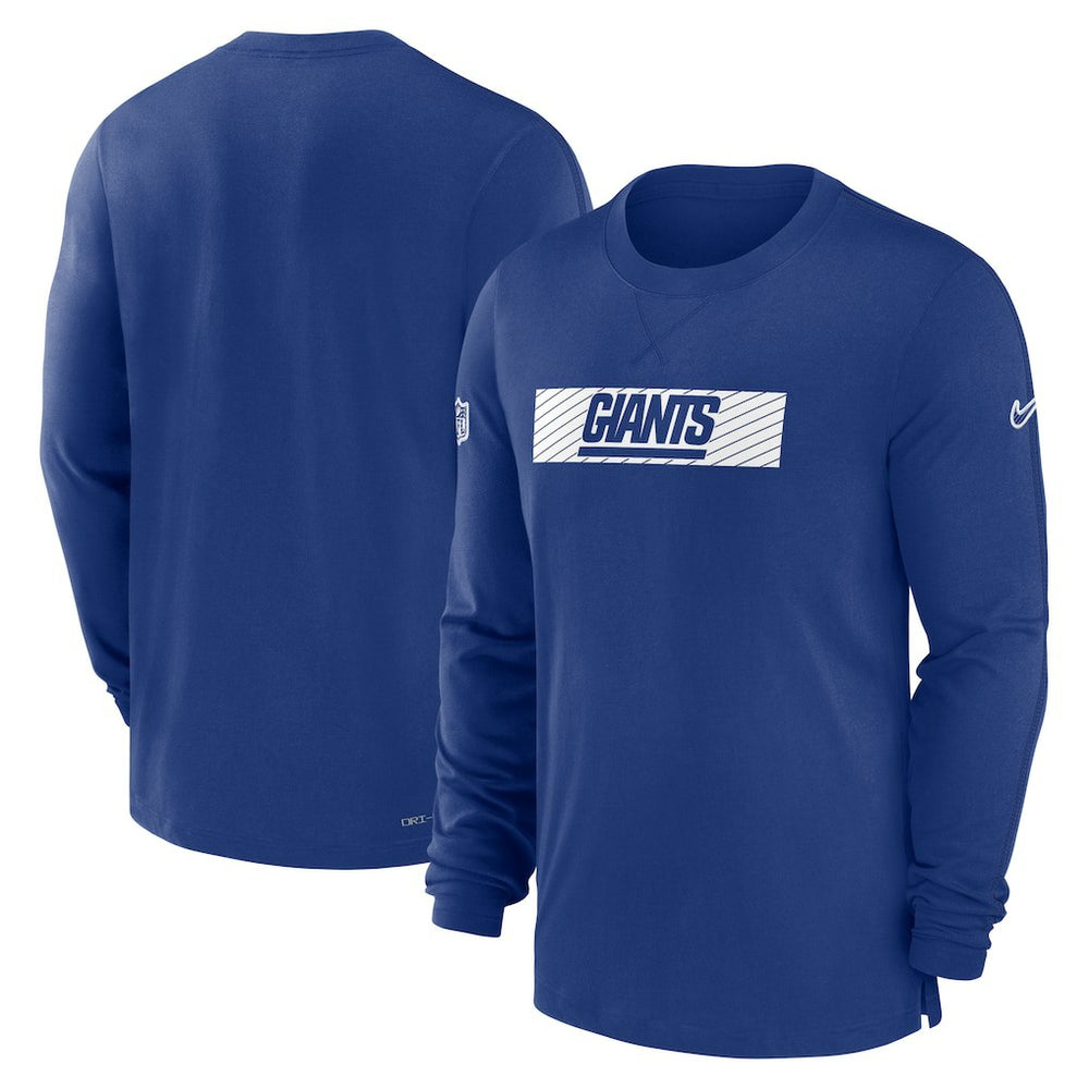 New York Giants Sideline Player Performance Long Sleeve T-Shirt - Royal T-shirts